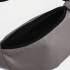 Поясная сумка на молнии, наружный карман, цвет серый - фото 7089360