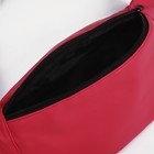 Поясная сумка на молнии, наружный карман, цвет фуксия - фото 7262083