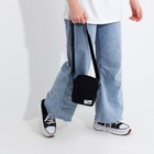 Сумка молодёжная на молнии, наружный карман, цвет синий - фото 22550950