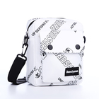 Сумка молодёжная на молнии, наружный карман, цвет белый - фото 22421873