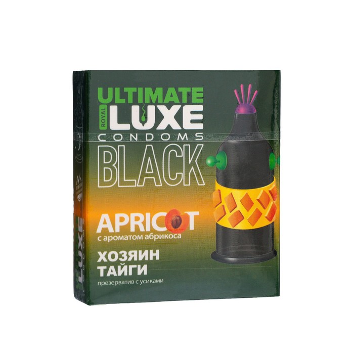 Презервативы Luxe BLACK ULTIMATE Хозяин Тайги, абрикос, 1 шт.