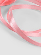 Лента атласная, 6 мм, 23±1 м, розовая №66 - Фото 4