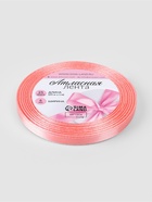 Лента атласная, 6 мм, 23±1 м, розовая №66 - Фото 5