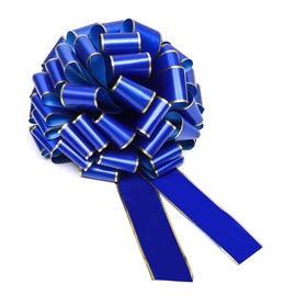 Подарочный бант - шар №7, синий, для упаковки подарков