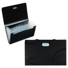 Папка на резинке А6, 12 отделений, узоры, чёрная - Фото 1