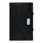 Папка на резинке А6, 12 отделений, узоры, чёрная - Фото 2