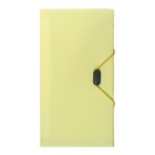 Папка на резинке А65, 12 отделений, узоры желтая, пастель - фото 7406798