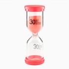 Песочные часы Happy time, на 30 минут, 4.4 х 12.6 см, красные - фото 3075542