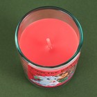 Новогодняя свеча в стакане «Счастье рядом»,аромат вишня - Фото 5