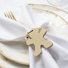 Кольцо для салфеток «Доляна. Пряник», деревянное, 6×7 см - Фото 2