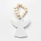 Кольцо для салфеток "Ангелочек", цв. белый, 6*7 см, дерево - Фото 3