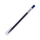 Ручка гелевая 0,5мм синяя, бесстержневая, корпус прозр треугольный, иголчатый пишущий узел - Фото 3