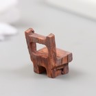Фигурка для флорариума полистоун "Деревянный стул" 1,8х1,5х2,5 см - Фото 3