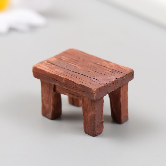 Фигурка для флорариума полистоун "Деревянный стол" 3,3х2,3х2,3 см - Фото 1