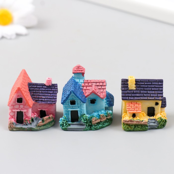 Фигурка для флорариума полистоун «Загородный дом», 3.2×2.5×3.5 см, МИКС - Фото 1