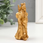 Нэцкэ полистоун золото "Гуань-гун" 4,5х3,8х9,5 см - фото 7015174
