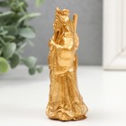 Нэцкэ полистоун золото "Гуань-гун" 4,5х3,8х9,5 см - Фото 4