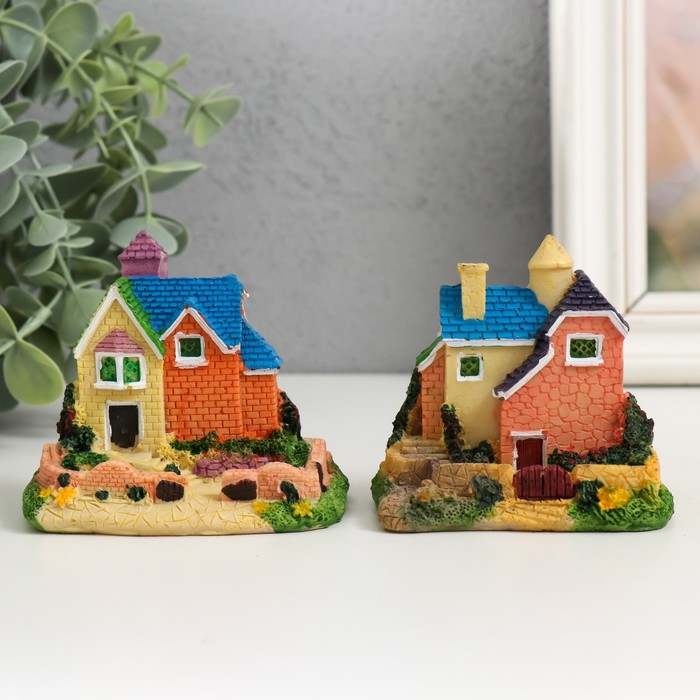 Фигурка для флорариума полистоун «Загородный коттедж», 8×6×7.5 см, МИКС - Фото 1