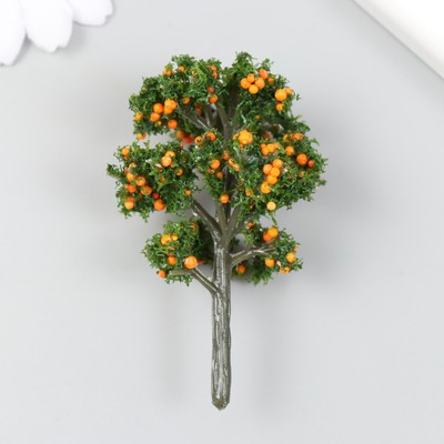 Искусственное растение для творчества пластик "Апельсиновое дерево" 7 см