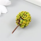 Искусственное растение для творчества пластик "Желтое Пламя" 2,3х3,6 см - Фото 3