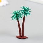 Искусственное растение для творчества пластик "Две пальмы" 4,2х6,6 см - фото 319672782