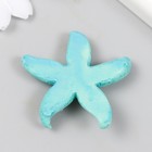 Фигурка для флорариума полистоун "Толстая голубая морская звезда" 4,2х4,5 см (комплект 3 шт) - фото 22422791