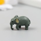 Фигурка для флорариума полистоун "Серый слон" 1х2,5х1,5 см - фото 109299646