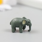 Фигурка для флорариума полистоун "Серый слон" 1х2,5х1,5 см - Фото 4