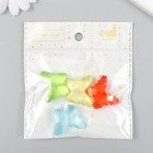 Бусины для творчества пластик "Бабочки волна" прозрачные цветные набор 20 гр 1,1х2,9х2,4 см - Фото 3