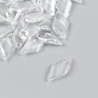 Декор для творчества пластик "Ромб кристалл" прозрачный цветной набор 20 гр 0,6х1,6х2,3 см - фото 1363472