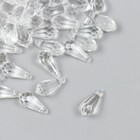 Бусины для творчества пластик "Кристалл-капля" набор 20 гр 0,6х0,6х1,3 см - Фото 1
