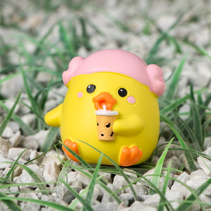 Утёнок на панель авто, уточка, желтый - Фото 1