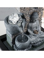 Фонтан настольный с подсветкой «Будда у стены из брусьев», от сети, 26×17.5×23 см - Фото 8