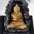 Фонтан настольный от сети, подсветка "Будда у каменной стены" 28х17,5х23 см - фото 7015335