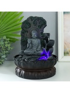 Фонтан настольный с подсветкой «Будда под древом знаний», от сети, 27×20×20 см 9718313