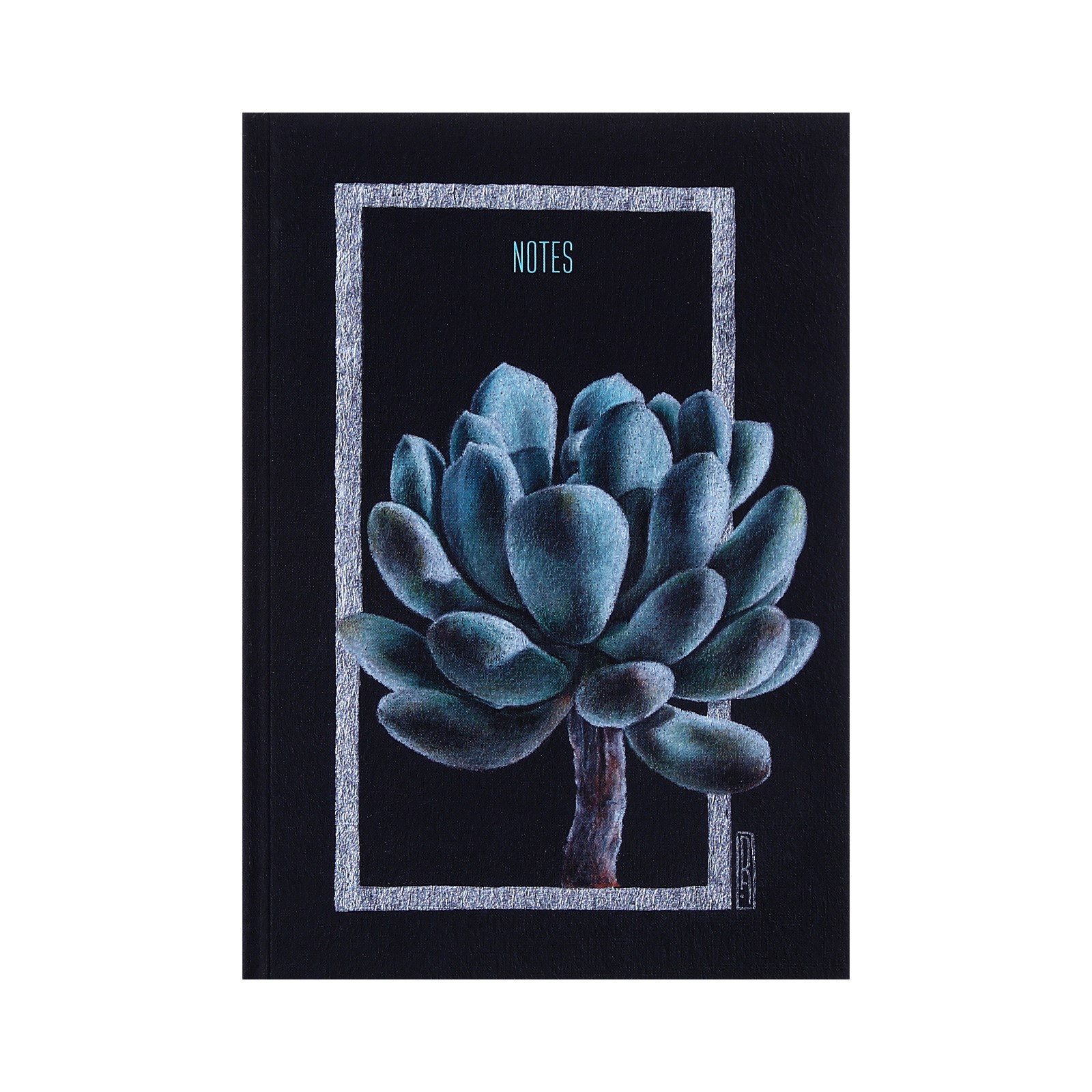 Записная книжка А5, 100 листов в клетку \"Flower drawing\", твёрдая ...