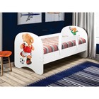 Кровать детская с фотопечатью «Футболист», 700×1400 мм, с бортиком, без ящика, цвет белый - фото 291693491