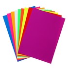 Набор картона цветного флуоресцентного, формат А4, 9 листов, 9 цветов - фото 319759591
