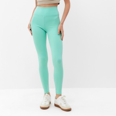 Легинсы спортивные женские MINAKU, светло-зелёные, размер 42