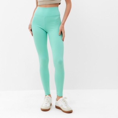Легинсы спортивные женские MINAKU, светло-зелёные, размер 46