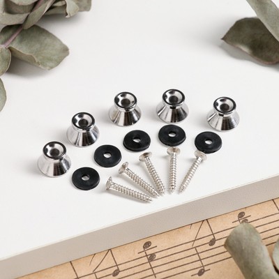 Замки-фиксаторы для гитарного ремня Music Life, 5 шт.