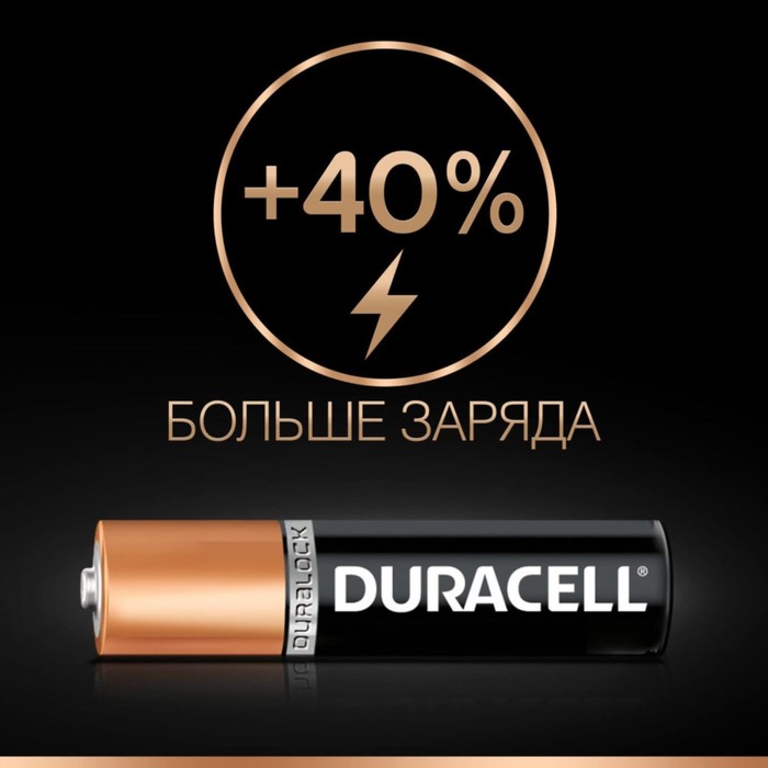 Батарейка алкалиновая Duracell Basic, AAA, LR03-6BL, 1.5В, блистер, 6 шт. - фото 51316850