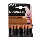 Батарейка алкалиновая Duracell Basic, AAA, LR03-6BL, 1.5В, блистер, 6 шт. - Фото 7