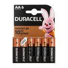 Батарейка алкалиновая Duracell Basic, AA, LR6-6BL, 1.5В, блистер, 6 шт. - Фото 10