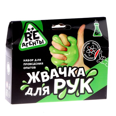 Научно-познавательный набор "Жвачка для рук", зеленый EX016T