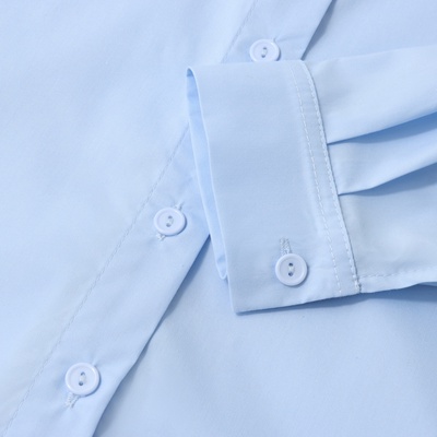 Рубашка для девочки MINAKU светло-голубая, рост 146 см