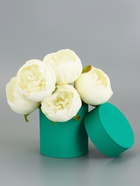 Шляпная коробка, изумрудная, 10×10 см - Фото 1