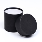 Шляпная коробка, тубус, чёрная, 10×10 см - Фото 3