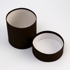 Шляпная коробка, тубус, чёрная, 10×10 см - Фото 7