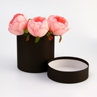 Шляпная коробка, тубус, чёрная, 13×13 см - Фото 4